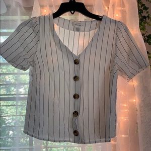 Black and white striped shirt